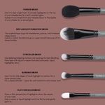 Buy Cuffs N Lashes Mini Makeup Brushes | Set of 10, Travel Size Makeup Brushes | Beginners to Pro - Purplle