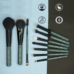 Buy Cuffs N Lashes Mini Makeup Brushes With Makeup Sponge | Set of 10, Travel Size Makeup Brushes | Beginners to Pro With Makeup Sponge - Purplle