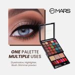 Buy MARS Makeup Kit with 25 Shades Eyeshadow Pallete, Blusher, Highlighter, Bronzer and 7 Shades Lip Pallete - 02 - Purplle