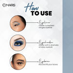Buy MARS 2-In-1 Hue Gel Eyeliner | Waterproof & Smudgeproof Formula | Stay Upto 24 Hours | Comes With 2 Brush Set (6 gm) (Black & Blue) - Purplle