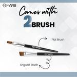 Buy MARS 2-In-1 Hue Gel Eyeliner | Waterproof & Smudgeproof Formula | Stay Upto 24 Hours | Comes With 2 Brush Set (6 gm) (Black & Blue) - Purplle