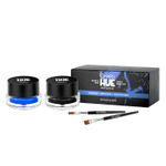 Buy MARS 2-In-1 Hue Gel Eyeliner | Waterproof & Smudgeproof Formula | Stay Upto 24 Hours | Comes With 2 Brush Set (6 gm) (Black & Blue) - Purplle