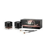 Buy MARS 2-In-1 Hue Gel Eyeliner | Waterproof & Smudgeproof Formula | Stay Upto 24 Hours | Comes With 2 Brush Set (6 gm) (Black & Brown) - Purplle