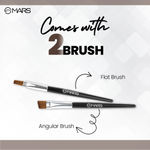 Buy MARS 2-In-1 Hue Gel Eyeliner | Waterproof & Smudgeproof Formula | Stay Upto 24 Hours | Comes With 2 Brush Set (6 gm) (Black & Brown) - Purplle