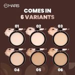 Buy MARS Matte On Compact Powder with Applicator Puff | Flawless Matte Finish for Face Makeup | Absorbs Oil, Conceals, and Blurs Pores | Long-Lasting & Lightweight Formula | (8 gm) (03-NATURAL) - Purplle