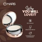 Buy MARS Matte On Compact Powder with Applicator Puff | Flawless Matte Finish for Face Makeup | Absorbs Oil, Conceals, and Blurs Pores | Long-Lasting & Lightweight Formula | (8 gm) (06-TAN) - Purplle