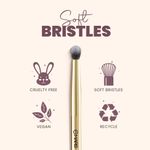 Buy MARS Artist's Arsenal Professional Eyeshadow Smudging Pencil Brush | Precise Synthetic Bristles | Feather Soft Touch | Luxe Packaging Makeup Brush (Golden) 1 Pc - Purplle