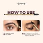 Buy MARS Artist's Arsenal Professional Angled Brush With Spoolie | Feather Soft Touch | Multi-Purpose Brush For Eyes | Precise Synthetic Bristles | Luxe Packaging Makeup Brush (Golden) - Purplle