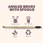 Buy MARS Artist's Arsenal Professional Angled Brush With Spoolie | Feather Soft Touch | Multi-Purpose Brush For Eyes | Precise Synthetic Bristles | Luxe Packaging Makeup Brush (Golden) - Purplle