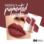 Buy MARS Creamy Matte Long Lasting Lipstick for Women | Creamy Lipstick | Single Swipe Application | Smooth & Light Weight (3.2 gm) (04-Dandiya Explosion) - Purplle