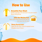 Buy Aqualogica Glow+ Radiance Trio: Dewy Sunscreen (50g) + Jello Moisturizer (50g) + Smoothie Face Wash (100g) - Purplle