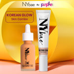 Buy NY Bae Korean Glow Skin Combo | Highlighter | Foundation | Skin Tint | Moisturizer | Glowy Finish | Medium Skin | Everyday Makeup Kit - Purplle