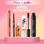 Buy NY Bae Bestsellers Kit | Deep Skin | Strobe Cream | Glowy Serum Foundation | Lip Crayon | Black Kajal | Volume Mascara | Highligher | Everyday Glowy Makeup - Purplle