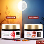 Buy Good Vibes Saffron Day Cream and Ubtan De-tan Night Cream Combo (Set of 2) - Good Vibes De-Tan Glow Night Cream Ubtan with Power of Serum (50 gm) + Good Vibes Saffron Nourishing Day Cream (50 gm) - Purplle
