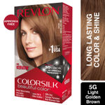 Buy Revlon Colorsilk Hair Color with Keratin - Light Golden Brown 5G - Purplle