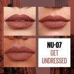 Buy Maybelline New York Sensational Liquid Matte Lipstick NU07 Get Undressed (7 ml) - Purplle