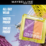 Buy Maybelline New York Color Rivals Pigmented Eyeshadow Palette, Long lasting, Sweatproof, Waterproof, Matte, Shimmer, Spontaneous x Purposeful, 3 gm - Purplle