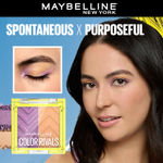 Buy Maybelline New York Color Rivals Pigmented Eyeshadow Palette, Long lasting, Sweatproof, Waterproof, Matte, Shimmer, Spontaneous x Purposeful, 3 gm - Purplle