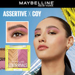 Buy Maybelline New York Color Rivals Pigmented Eyeshadow Palette, Long lasting, Sweatproof, Waterproof, Matte, Shimmer, Assertive x Coy, 3 g - Purplle