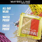 Buy Maybelline New York Color Rivals Pigmented Eyeshadow Palette, Long lasting, Sweatproof, Waterproof, Matte, Shimmer, Chill x Daring, 3 gm - Purplle