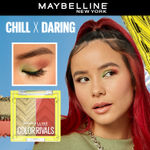 Buy Maybelline New York Color Rivals Pigmented Eyeshadow Palette, Long lasting, Sweatproof, Waterproof, Matte, Shimmer, Chill x Daring, 3 gm - Purplle
