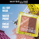 Buy Maybelline New York Color Rivals Pigmented Eyeshadow Palette, Long lasting, Sweatproof, Waterproof, Matte, Shimmer, Spicy x Suave, 3 g - Purplle