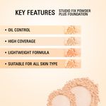 Buy Matt look Studio Fix Powder Plus Foundation 2 Way Compact, Concealer, Moisturizing , Oil Control, Face Makeup, Soft Focus (24 gm) - Purplle
