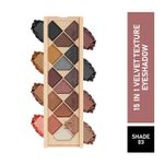 Buy Half N Half 15 in 1 Velvet Texture Eyeshadow, Multicolour Palette-03 (12gm) - Purplle