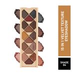 Buy Half N Half 15 in 1 Velvet Texture Eyeshadow, Multicolour Palette-04 (12 gm) - Purplle