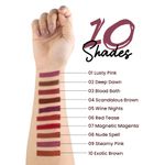 Buy MARS Edge of Desire Matte Lip Liner Set of 10 | One Swipe Smooth Application | Long Lasting & Travel Friendly Lip Pencil | Multicolor (Set-A) (1.4 gm x 10) - Purplle