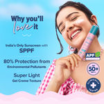 Buy Aqualogica Radiance+ Dewy Lightweight Sunscreen Gel SPF 50+ PA+++ for Oily & Acne-Prone Skin 50 gm - Purplle