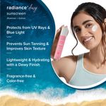 Buy Aqualogica Radiance+ Dewy Sunscreen with Watermelon & Niacinamide | SPF 50+ |PA+++ | Protects from UVA, UVB 50g - Purplle