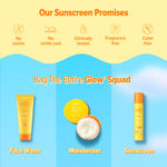 Buy Aqualogica Glow+ Dewy Lightweight Sunscreen Gel SPF 50+ PA++++ with Papaya & Vitamin C 50 gm - Purplle