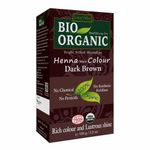 Buy Indus Valley Bio Organic Dark Brown Chemical Free Henna Hair Color (100 g) - Purplle