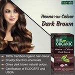 Buy Indus Valley Bio Organic Dark Brown Chemical Free Henna Hair Color (100 g) - Purplle