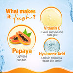 Buy Aqualogica Glow+ Dewy Lightweight Sunscreen Gel SPF 50+ PA++++ with Papaya & Vitamin C 80 gm - Purplle