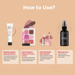 Buy Swiss Beauty 4-in-1 Festive Makeup Kit | Waterproof Lipstick | Paspport Palette for Face & Eyes | Long-Lasting Makeup Fixer | Makeup Primer 83gm - Purplle