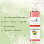 Buy Biotique Fruit Brightening Face Wash 100% Pure & Natural 200 ml - Purplle