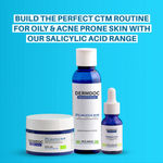 Buy DERMDOC Combo Kit for Acne CTM Routine | salicylic acid range | salicylic acid face wash, face serum, face gel | acne prone skin routine | oily skin | whiteheads, blackheads | exfoliation skincare - Purplle