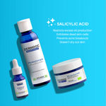 Buy DERMDOC Combo Kit for Acne CTM Routine | salicylic acid range | salicylic acid face wash, face serum, face gel | acne prone skin routine | oily skin | whiteheads, blackheads | exfoliation skincare - Purplle