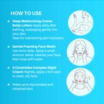 Buy DERMDOC Combo Kit for Face & Body Deep Moisturization | deluxe combo|Ceramide range | Ceramide Body Lotion, foaming face wash, night cream, moisturizer for winter l skincare for dry skin, damage repair, eczema care, dermatitis atopic care - Purplle