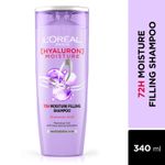 Buy L'Oreal Paris Everyday Hydration and Rejuvenation Hair Care Essentials 2 (Hyaluron Moisture 72H Moisture Shampoo (340ml), Hyaluron Moisture 72H Moisture Conditioner (180ml), Total Repair 5 Serum (80 ml)) - Purplle