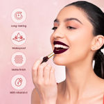 Buy Swiss Beauty Non-Transfer Matte Lipstick - 10 - Wine Blush - 2 gm - Purplle