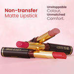 Buy Swiss Beauty Non-Transfer Matte Lipstick - 10 - Wine Blush - 2 gm - Purplle