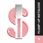 Buy Swiss Beauty Plump-Up Wet Lip Gloss for Glossy and Fuller Lips 1-Barely There 2 ml - Purplle