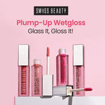 Buy Swiss Beauty Plump-Up Wet Lip Gloss for Glossy and Fuller Lips 1-Barely There 2 ml - Purplle