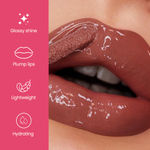 Buy Swiss Beauty Plump-Up Wet Lip Gloss for Glossy and Fuller Lips 4-Browny Point 2 ml - Purplle