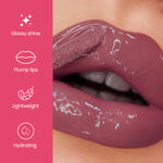 Buy Swiss Beauty Plump-Up Wet Lip Gloss for Glossy and Fuller Lips 8-Deep Desire 2 ml - Purplle