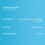Buy DERMDOC 2% Kojic Acid Glow Fusion Formula Night Cream (15 gm) - Purplle