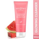 Buy Dot & Key Watermelon Super Glow Gel Face Wash with Vitamin C & Cucumber | Face Wash for Glowing Skin, Pigmentation and Dark Spot Reduction Normal, Combination & Oily Skin| 100 ml - Purplle